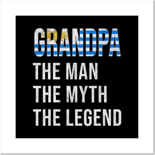 Grand Father Uraguyan Grandpa The Man The Myth The Legend - Gift for Uraguyan Dad With Roots From  Uruguay Posters and Art